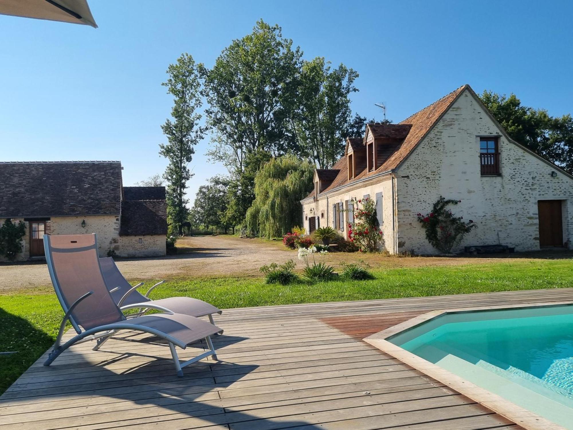 L 'Aupinouse Chambre Double Pivoine Avec Salle D'Eau Privative La Suze-sur-Sarthe Exterior photo